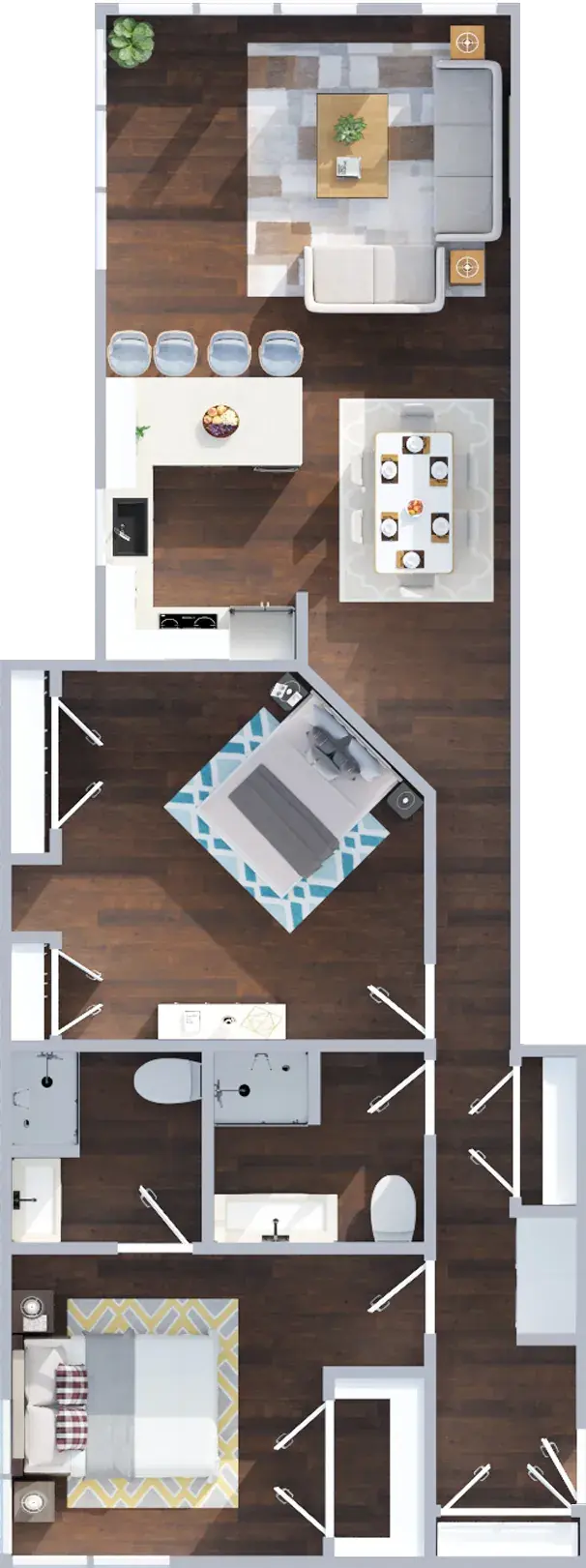 The Landing floor plan layout